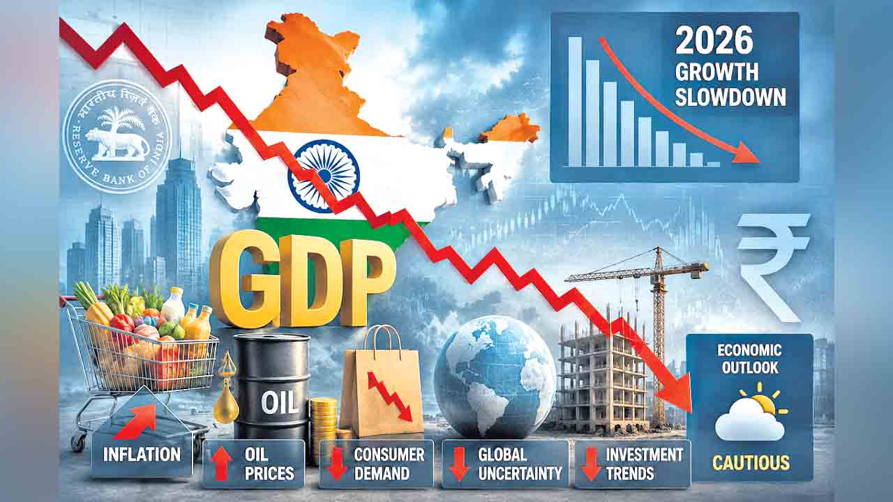దేశ జీడీపీ మందగమనం.. ద్రవ్యోల్బణం, ఆర్బీఐ కఠిన ద్రవ్య విధానాలతో రిస్క్‌