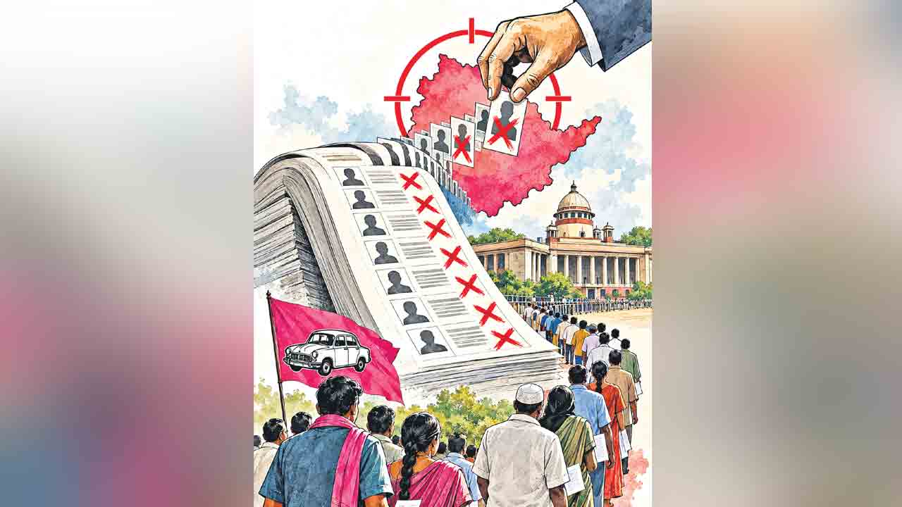 ‘సర్‌’ టార్గెట్‌.. కార్‌… గులాబీ పార్టీ అనుకూల ఓటర్లే లక్ష్యంగా ‘సర్‌’?!