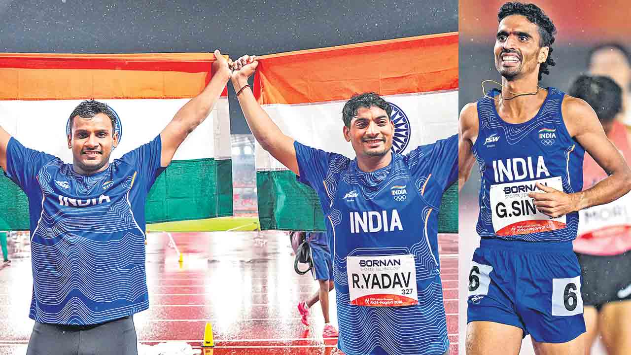 పరుగులో పతక సిక్సర్‌
