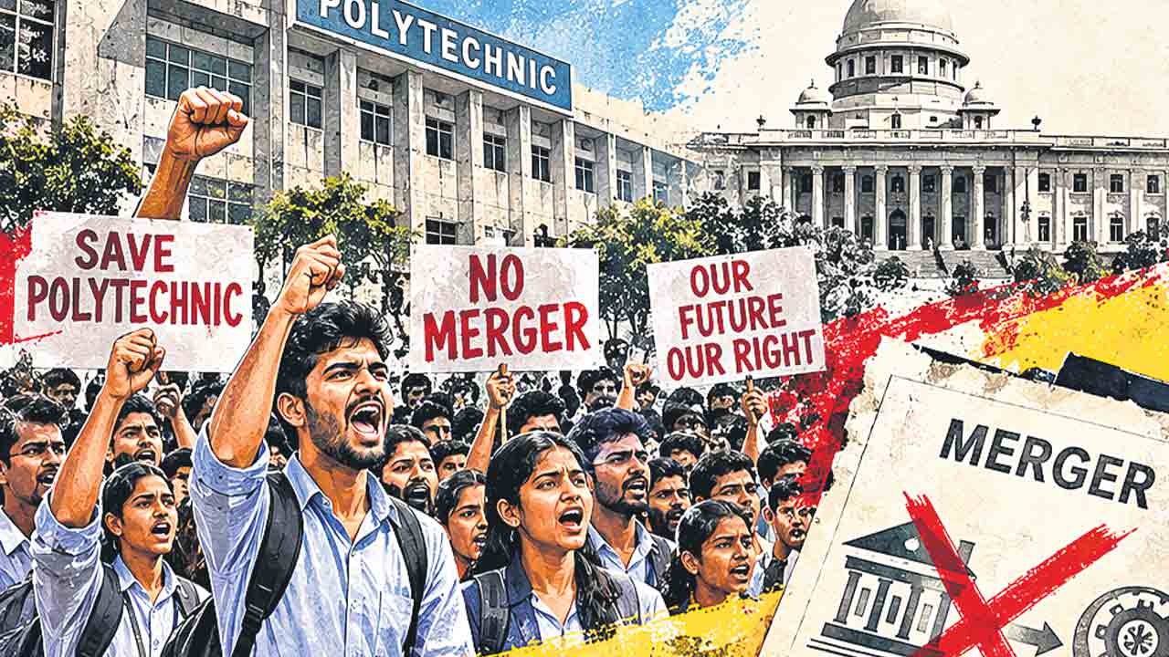 సర్కార్‌ మెడలు వంచిన పాలిటెక్నిక్‌ పోరు