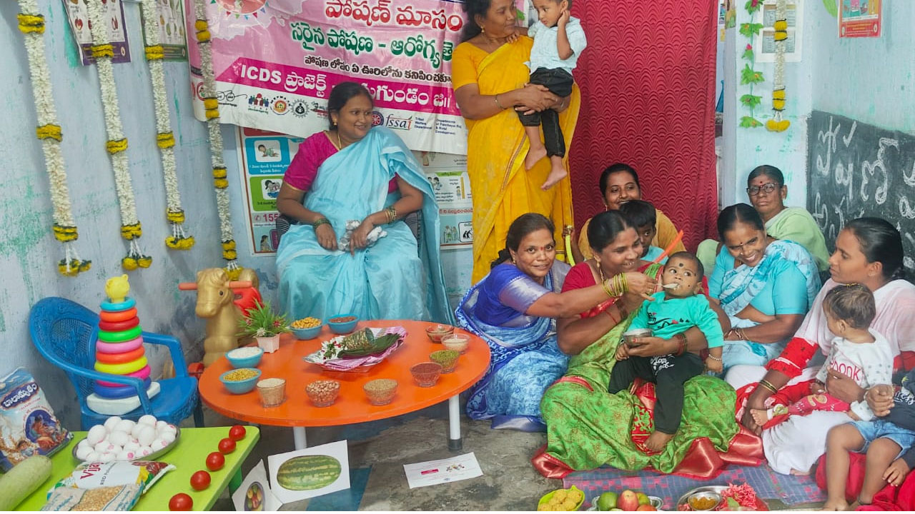 Anganwadi Centers | అంగన్‌వాడీ కేంద్రాల్లో పోషణ్‌ మాసోత్సవం ప్రారంభం