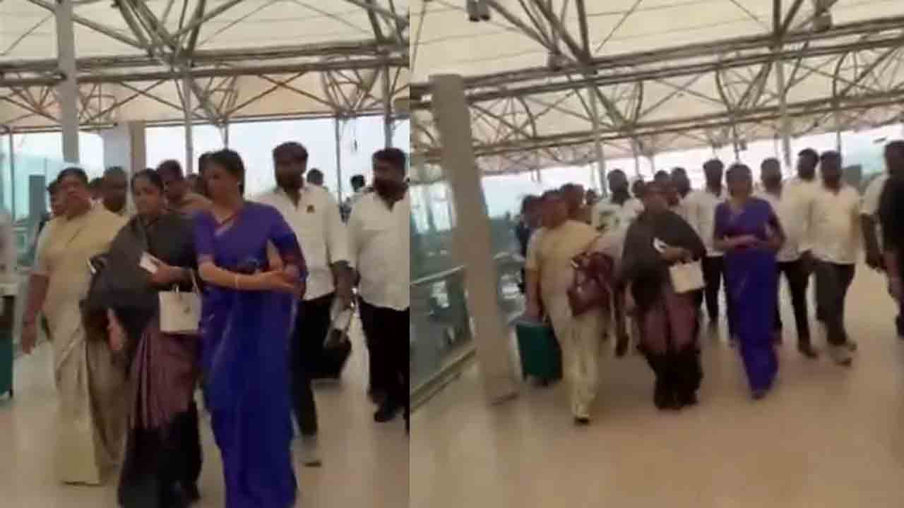 BRS MLAs | ఢిల్లీకి బయలుదేరిన బీఆర్‌ఎస్‌ మహిళా ఎమ్మెల్యేలు.. వీడియో