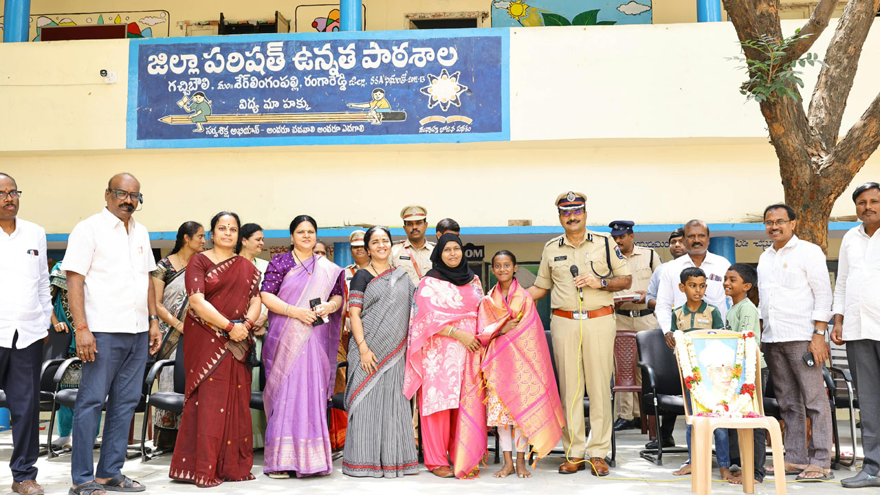 Teachers Day | ఉపాధ్యాయులను సన్మానించిన సైబరాబాద్‌ సీపీ