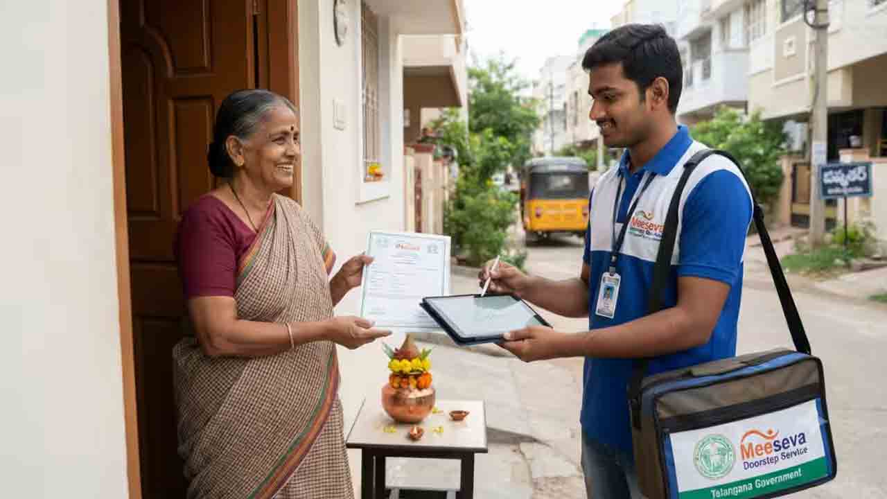‘మీసేవ’ డోర్‌ డెలివరీ సర్వీస్‌ ప్రారంభం