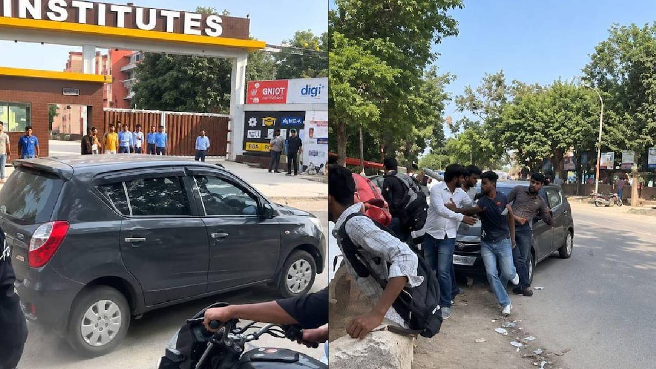 Viral Video | గ్రేట‌ర్ నోయిడాలో న‌లుగురిపైకి దూసుకెళ్లిన కారు.. డ్రైవ‌ర్ అరెస్ట్