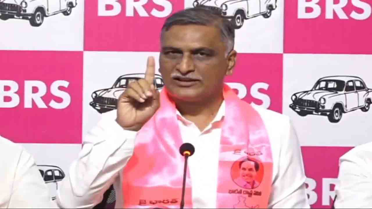 Harish Rao | మిగతా మూడు మోటార్లు ఎందుకు బంద్ పెట్టారు..?.. ఎల్లూరు పంప్‌హౌస్‌పై హరీశ్ రావు