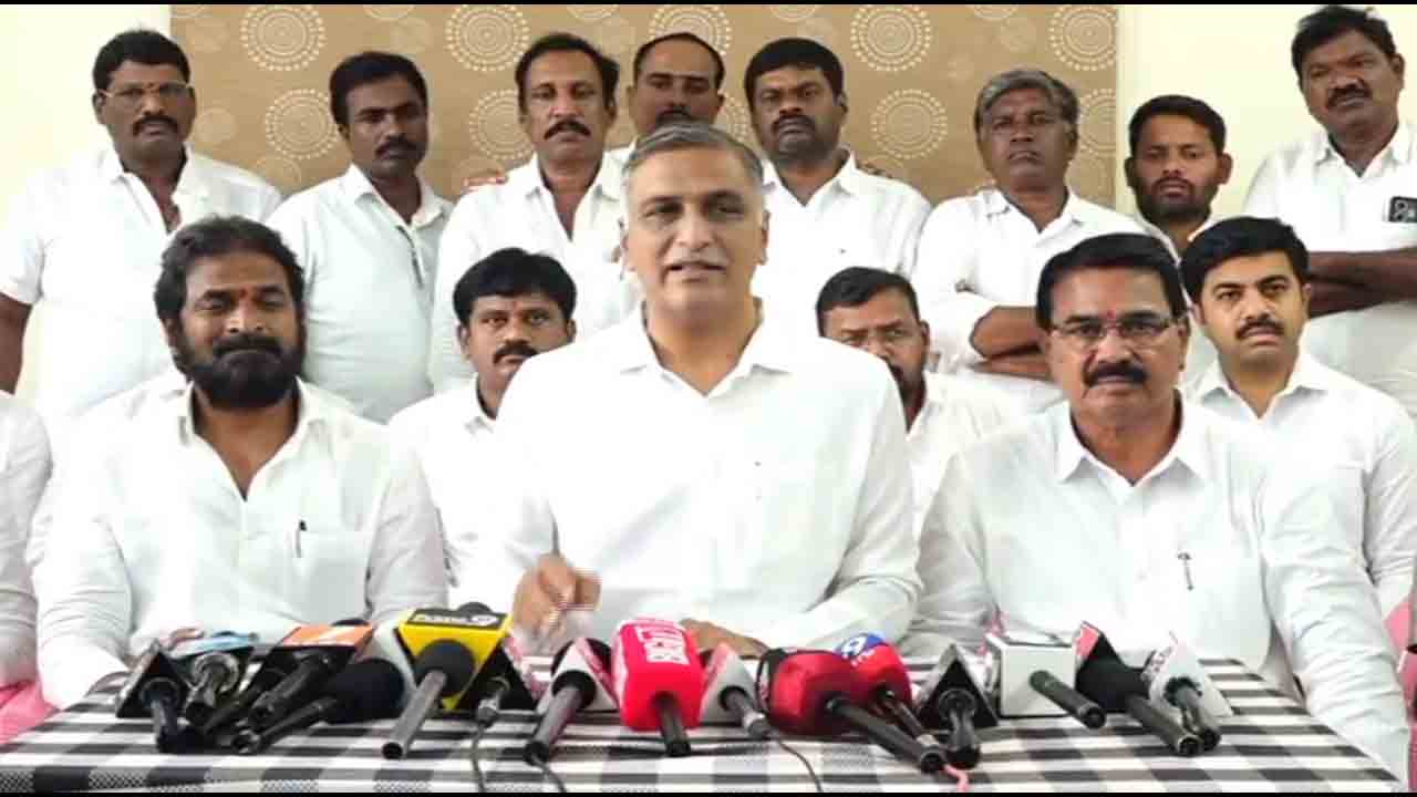 Harish Rao | బీఆర్‌ఎస్‌ ఒత్తిడి పెడితే మూడు మోటార్లు నడుపుతున్నారు : హరీశ్ రావు