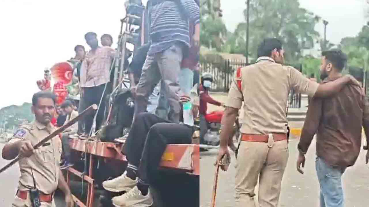 KCR Song | కేసీఆర్ పాటలు పెట్టినందుకు భక్తులపై ఎస్‌ఐ దౌర్జన్యం.. వీడియో