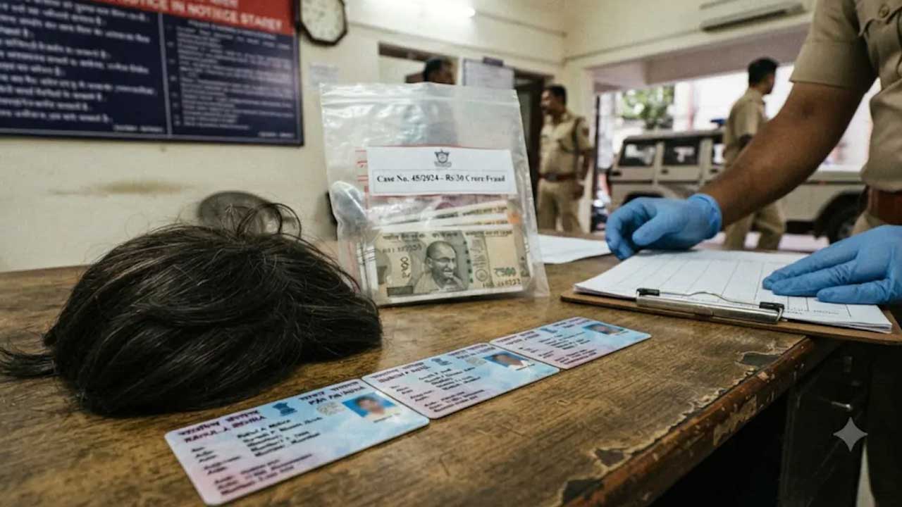Wig, Id Cards, Cash