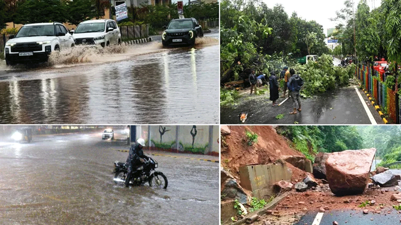 Heavy rains | ఏపీలో భారీ వ‌ర్షాలు.. ప‌లు విమానాలు ర‌ద్దు