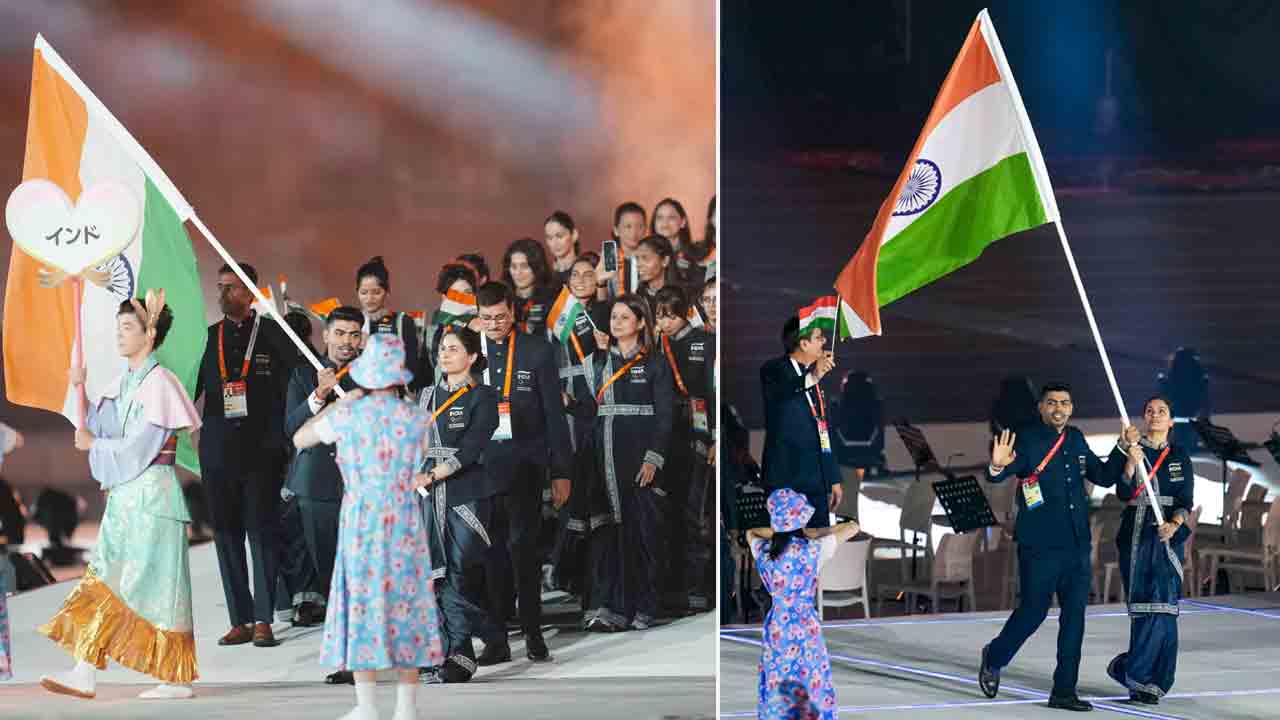 Asian Games | అట్టహాసంగా ఆసియా క్రీడలు ఆరంభం.. త్రివర్ణం చేబూని భారత బృందం కవాతు..!