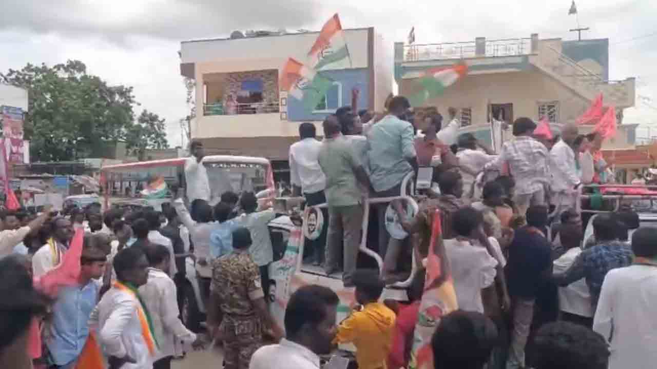 BRS | దేవరకద్ర నియోజకవర్గంలో కాంగ్రెస్ శ్రేణులను తరిమికొట్టిన బీఆర్ఎస్ దళం : వీడియో
