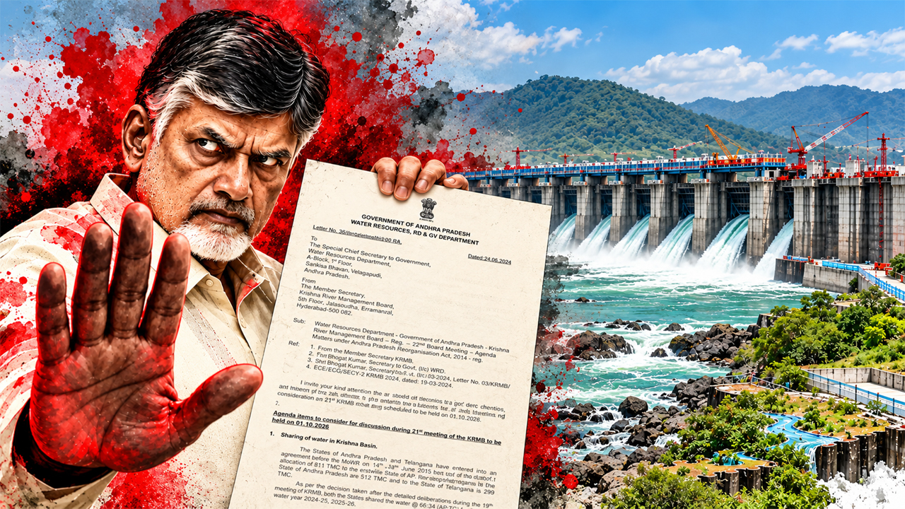 Chandrababu | జల తెలంగాణపై బాబు గరళం.. మన ప్రాజెక్టులన్నీ అక్రమమట! అడ్డుకోవాల్నట!!