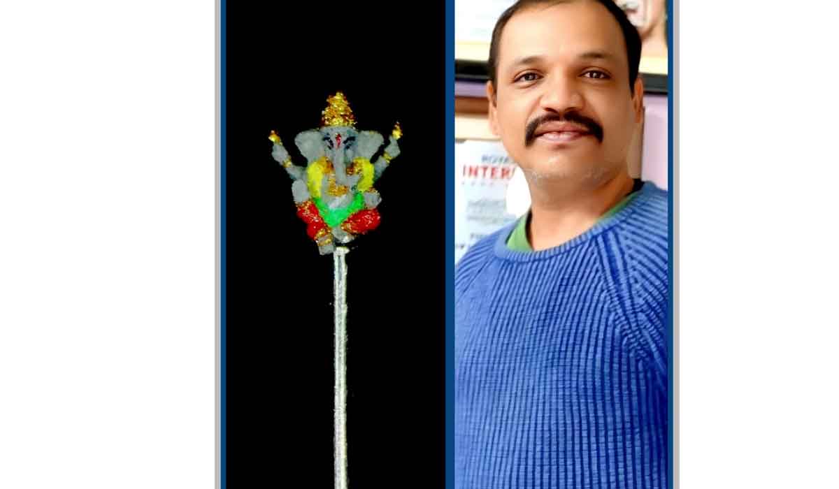 Jagityal | గుండు పిన్ను మనపై మట్టి గణపతి.. ప్రతిమ చేసిన జగిత్యాల సూక్ష్మ కళాకారుడు