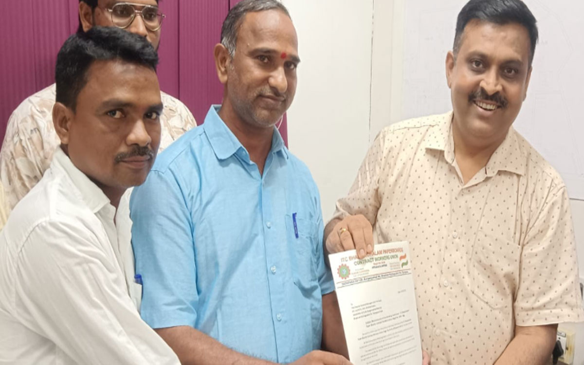 ఐటీసీ కాంట్రాక్ట్ వర్కర్స్ యూనియన్ నూతన కార్యవర్గం ఏర్పాటు