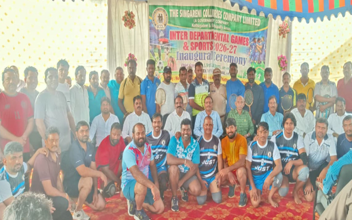 కొత్తగూడెం ఏరియాలో డబ్ల్యూపీఎస్ అండ్ జీఏ వార్షిక క్రీడలు ప్రారంభం