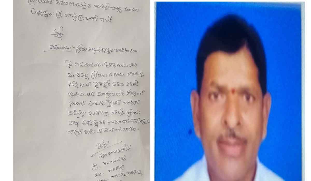 Chandurthi | చందుర్తిలో కాంగ్రెస్ పార్టీకి అధ్యక్షుడి రాజీనామా..