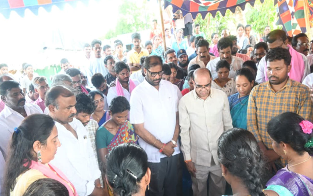 న‌ర్సు శిరీషా కుటుంబానికి ఎంపీ వద్దిరాజు పరామర్శ