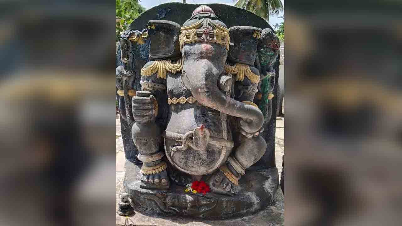 ఆ ఊరి.. గణనాధునికి ‘బొర్ర పోతన’గా పేరు..! తెలంగాణలోనే ఎత్తైన రాతి విగ్రహంగా గుర్తింపు