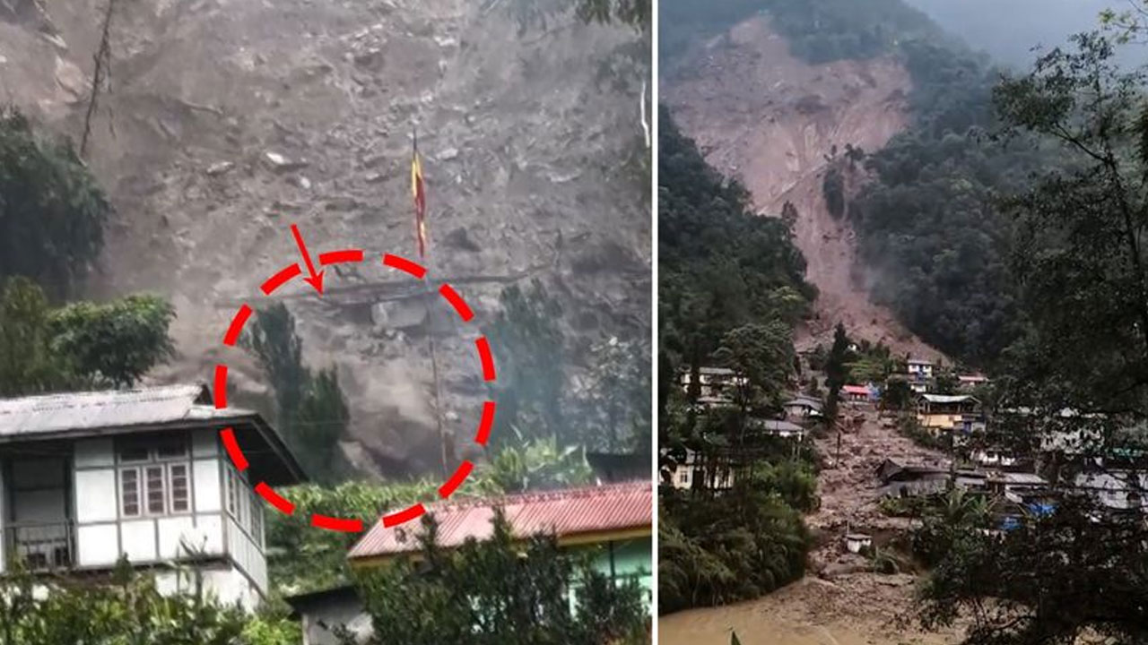 Sikkim: సిక్కింలో విరిగిప‌డ్డ కొండ‌చ‌రియ‌లు.. రింబిలో అనేక ఇండ్లు ధ్వంసం