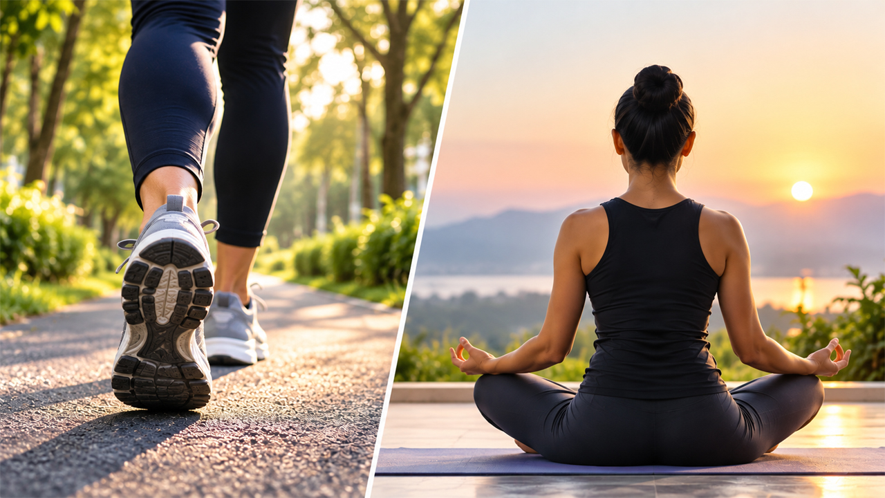 Walking vs Yoga | నడక మంచిదా.. యోగా మంచిదా? మీ ఆరోగ్యానికి ఏది సరైనదో తెలుసుకోండి