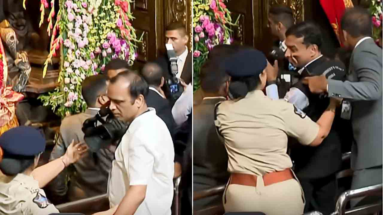 రాష్ట్రపతి కెమెరా టీమ్‌పై డీసీపీ ఆగ్రహం