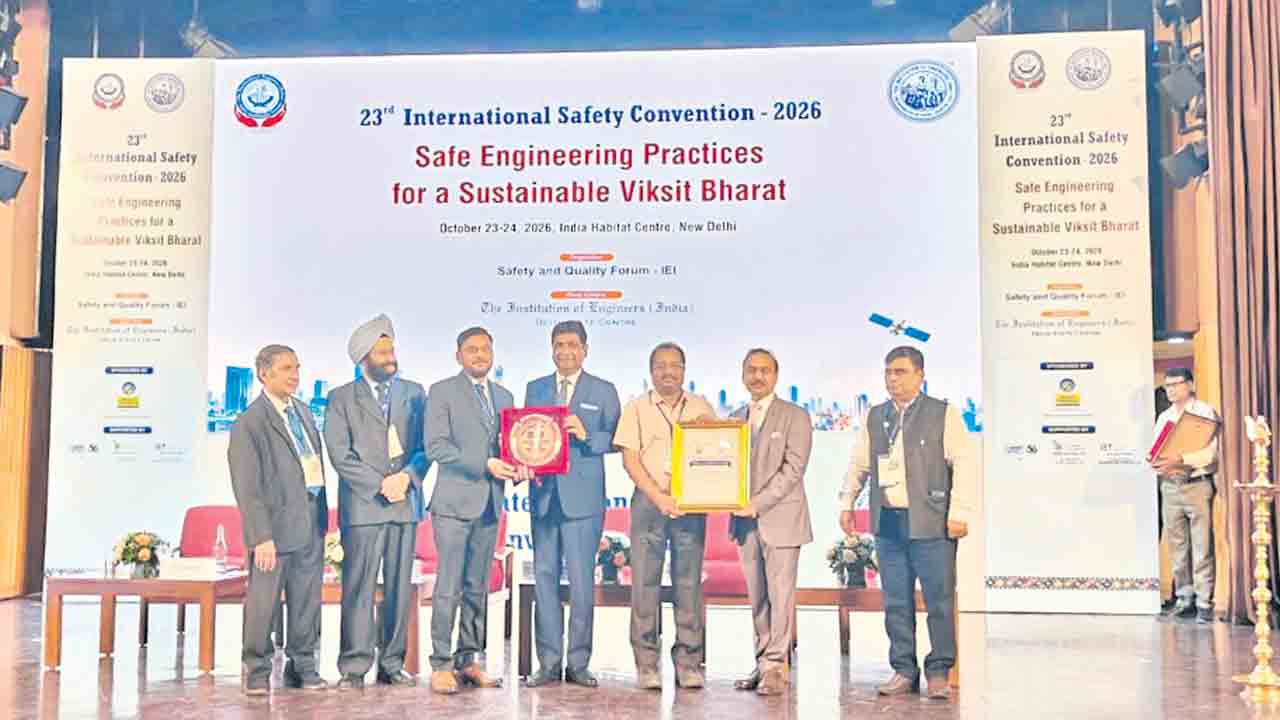 ఎన్టీపీసీ తెలంగాణ ప్రాజెక్టుకు సేఫ్టీ అవార్డు