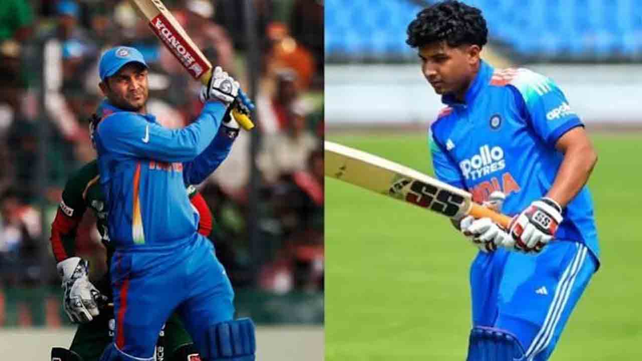 వీరూ తనయుడి భారీ శతకం