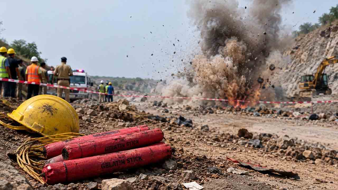 జిలెటిన్‌ స్టిక్స్‌ పేలి ఏడుగురి దుర్మరణం