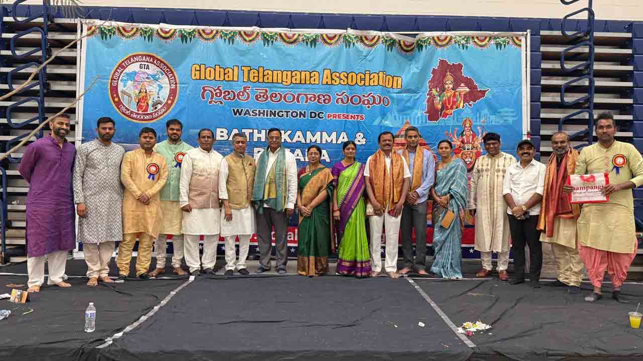 Global Telangana Association | గ్లోబల్ తెలంగాణ అసోసియేషన్ ఆధ్వ‌ర్యంలో వాషింగ్టన్ డీసీలో బతుకమ్మ, దసరా వేడుకలు