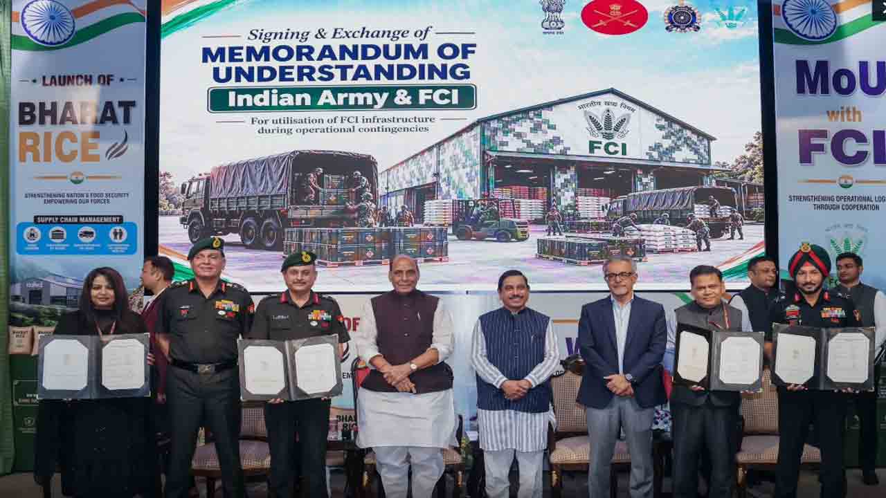 Indian Army launches Bharat Rice | రక్షణ దళాల కోసం ‘భారత్‌ రైస్’‌.. ఎఫ్‌సీఐతో ఆర్మీ ఒప్పందం