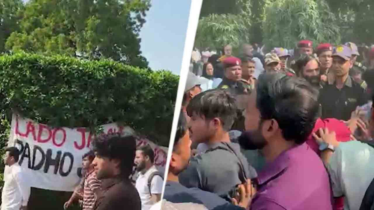 Jamia Millia Islamia | ఎన్నికల కోసం జామియా మిలియా ఇస్లామియా విద్యార్థులు నిరసన.. భద్రతా సిబ్బందితో ఘర్షణ