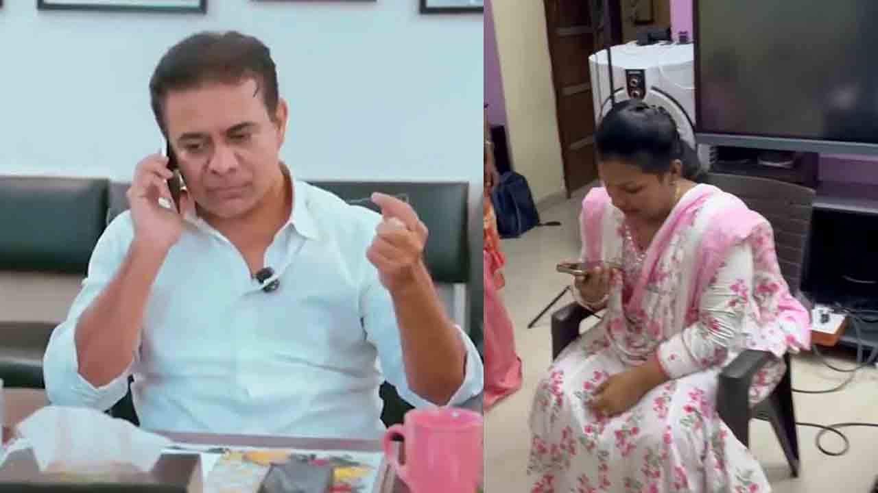 జర్నలిస్ట్‌ రేఖకు కేటీఆర్‌ భరోసా