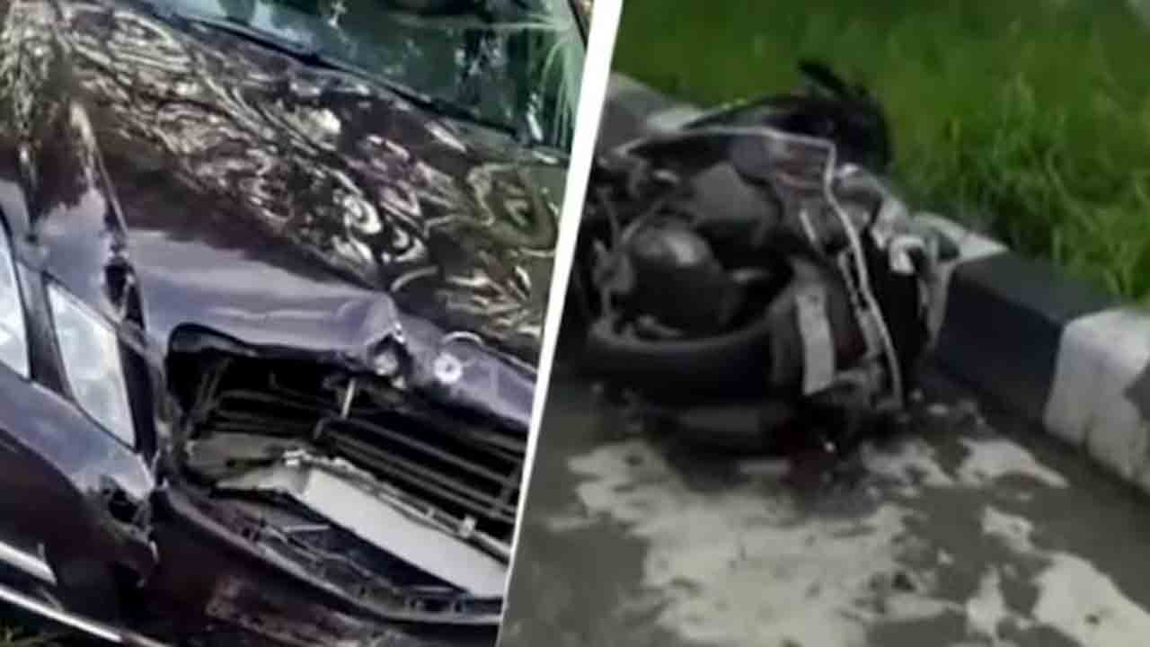 judge’s Minor son drives Car hits scooter | లగ్జరీ కారు నడిపిన జడ్జి మైనర్‌ కుమారుడు.. స్కూటీని ఢీకొట్టడంతో వ్యక్తి మృతి