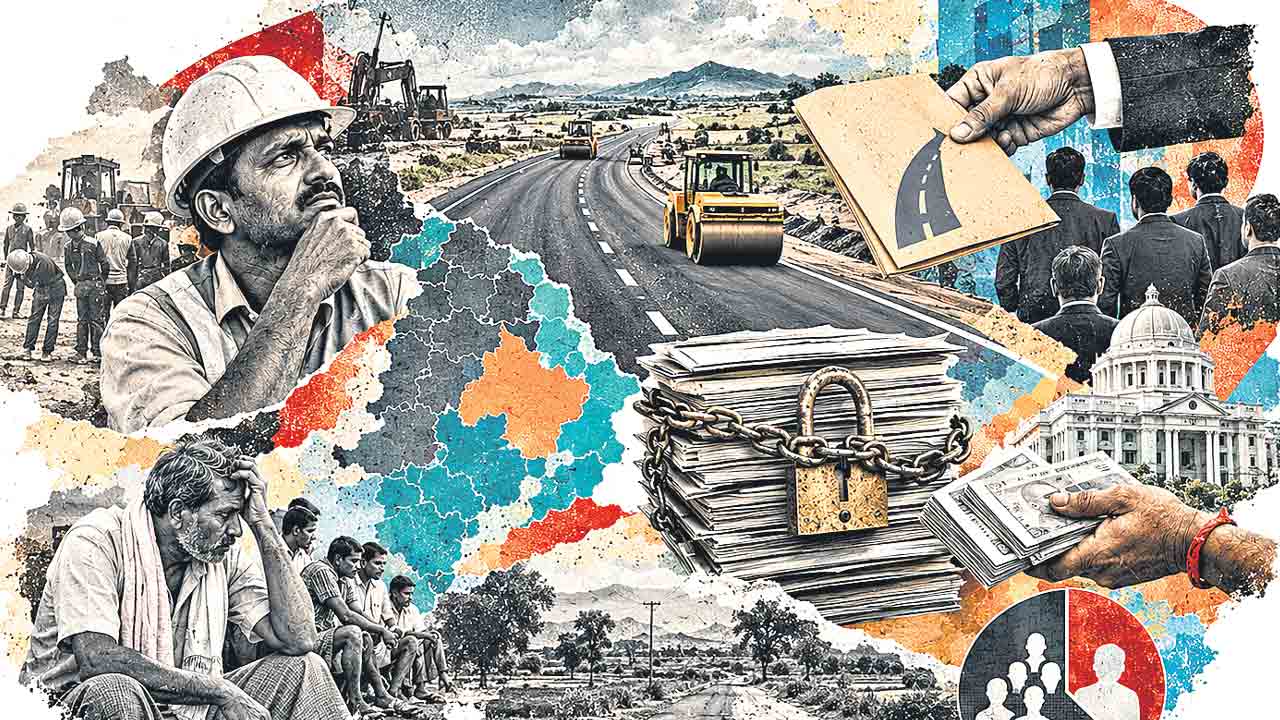 హ్యామ్‌రోడ్ల పనుల్లో తెలంగాణ కాంట్రాక్టర్లకు మొండిచేయి