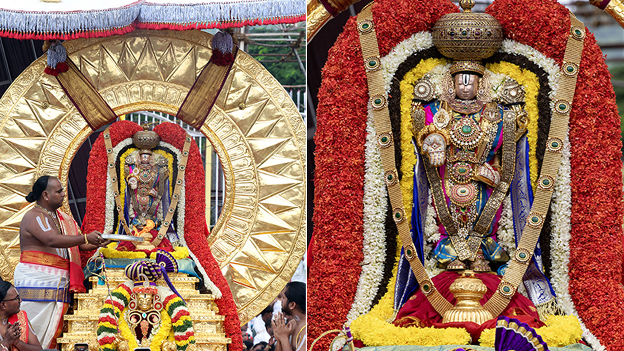 Surya Prabha Vahanam | సూర్యప్రభ వాహనంపై శ్రీ మలయప్పస్వామి దివ్యదర్శనం