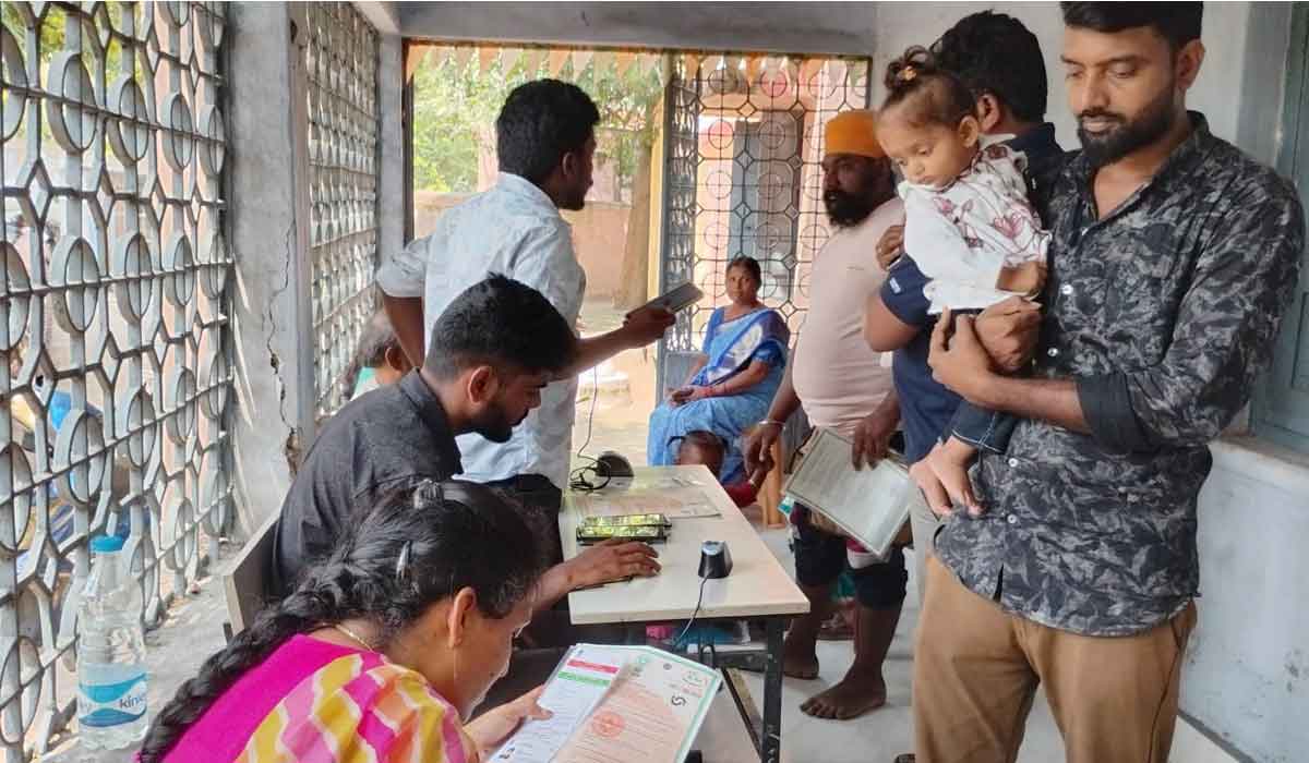 Godavarikhani | గోదావరిఖనిలో ఐదేళ్ల చిన్నారులకు ఆధార్ నమోదు శిబిరం