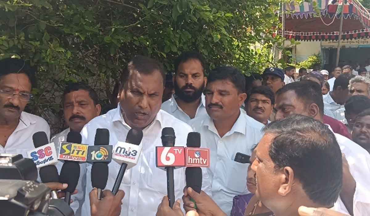 Adluri Laxman Kumar | ఓట్ల చోరీ చేస్తూ రాక్షస పాలన చేస్తున్న పీఎం నరేంద్ర మోడీ.. రాష్ట్ర మంత్రి అడ్లూరి లక్ష్మణ్ కుమార్