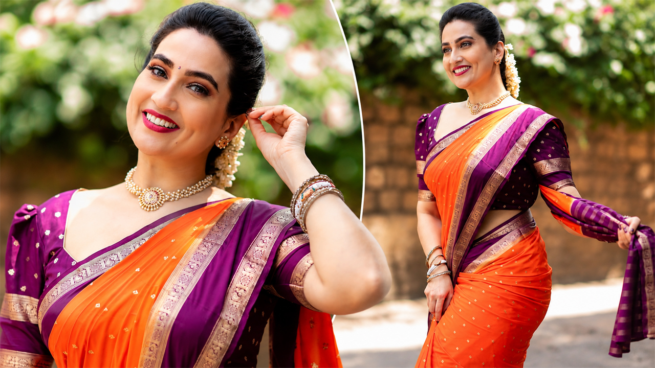 Anchor Manjusha | మంజూష అందాల విందు.. చీరకట్టులో మెరిసిపోతున్న యాంకర్‌!