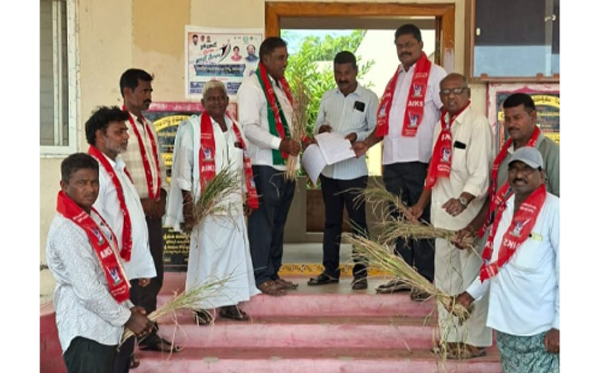 ‘ఎండిపోయిన పంటలకు ఎకరాకు రూ.30 వేల నష్ట పరిహారం చెల్లించాలి’