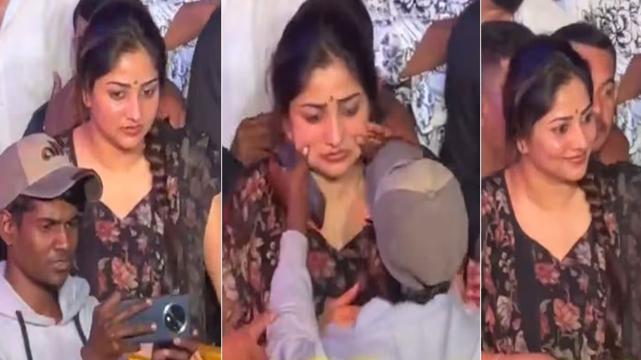 Rachita Ram | రచితా రామ్ పుట్టినరోజున ఊహించని ఘటన.. సెల్ఫీ అంటూ వచ్చి బుగ్గలు గిల్లిన అభిమాని