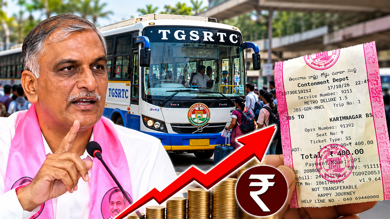 Harish Rao | ఒక చేత్తో ఉచిత ప్రయాణం.. మరో చేత్తో డబుల్ దోపిడీ. ఇదేనా మీ ప్రజాపాలన.. రేవంత్ సర్కార్‌పై హరీశ్‌రావు ధ్వజం