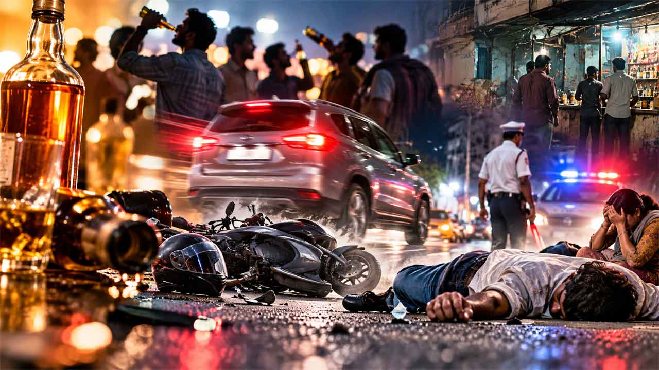 Hyderabad | హైదరాబాద్‌లో అర్ధరాత్రి రెచ్చిపోతున్న మందుబాబులు.. గాల్లో దీపంగా అమాయకుల ప్రాణాలు!