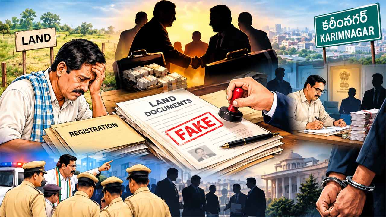 Karimnagar | మళ్ళీ తెరపైకి భూమాఫియా.. కరీంనగర్ నడిబొడ్డున విలువైన భూమికి ఎసరు