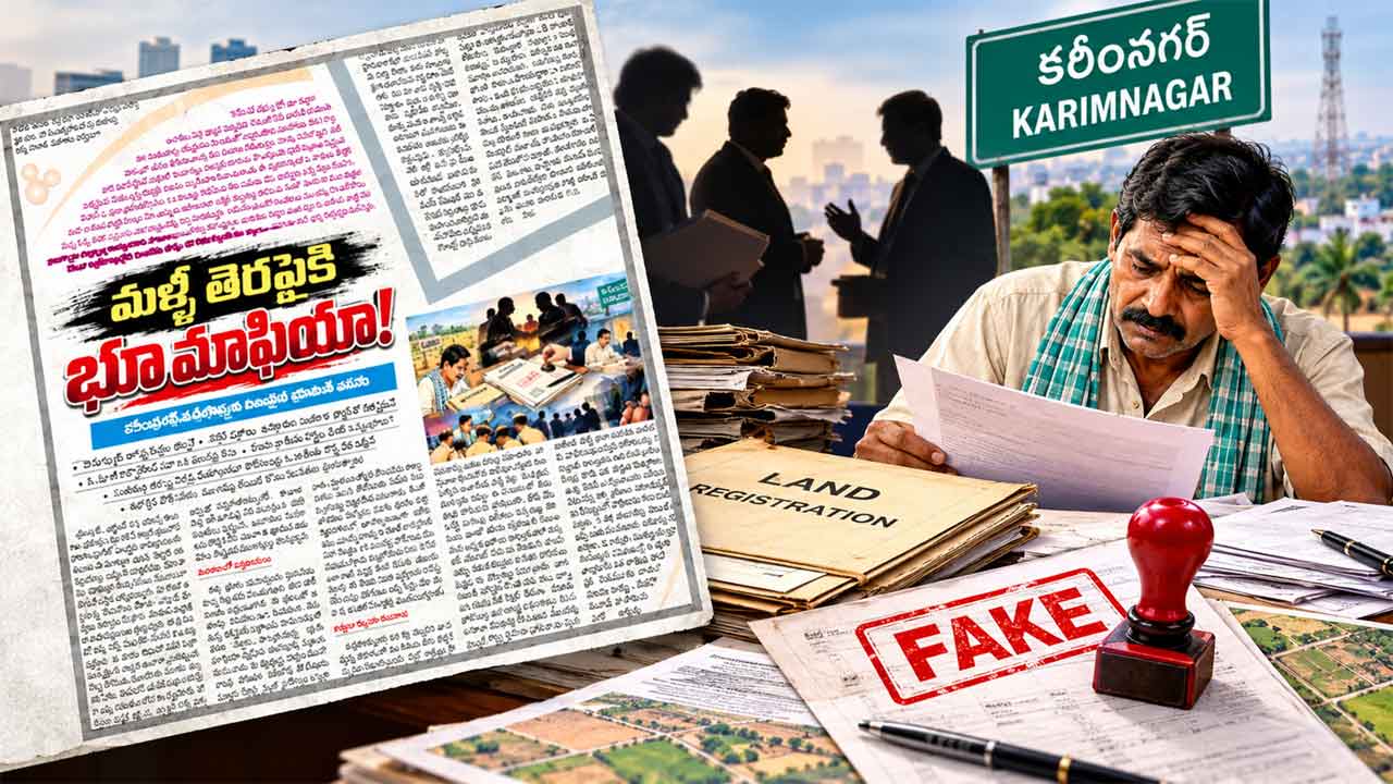 Karimnagar | పరారులో భూ మాఫియా!.. ‘నమస్తే’ కథనంతో వెలుగులోకి కోతిరాంపూర్ భూకబ్జా