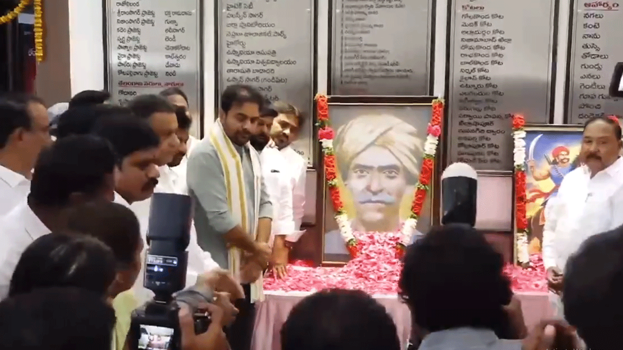 KTR | కొమురం భీమ్, పండుగ సాయన్నలకు నివాళులు అర్పించిన‌ కేటీఆర్