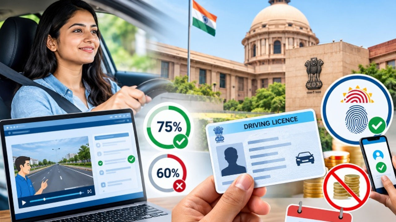 డ్రైవింగ్‌ లైసెన్స్‌కు 75 శాతం మార్కులు రావాల్సిందే!