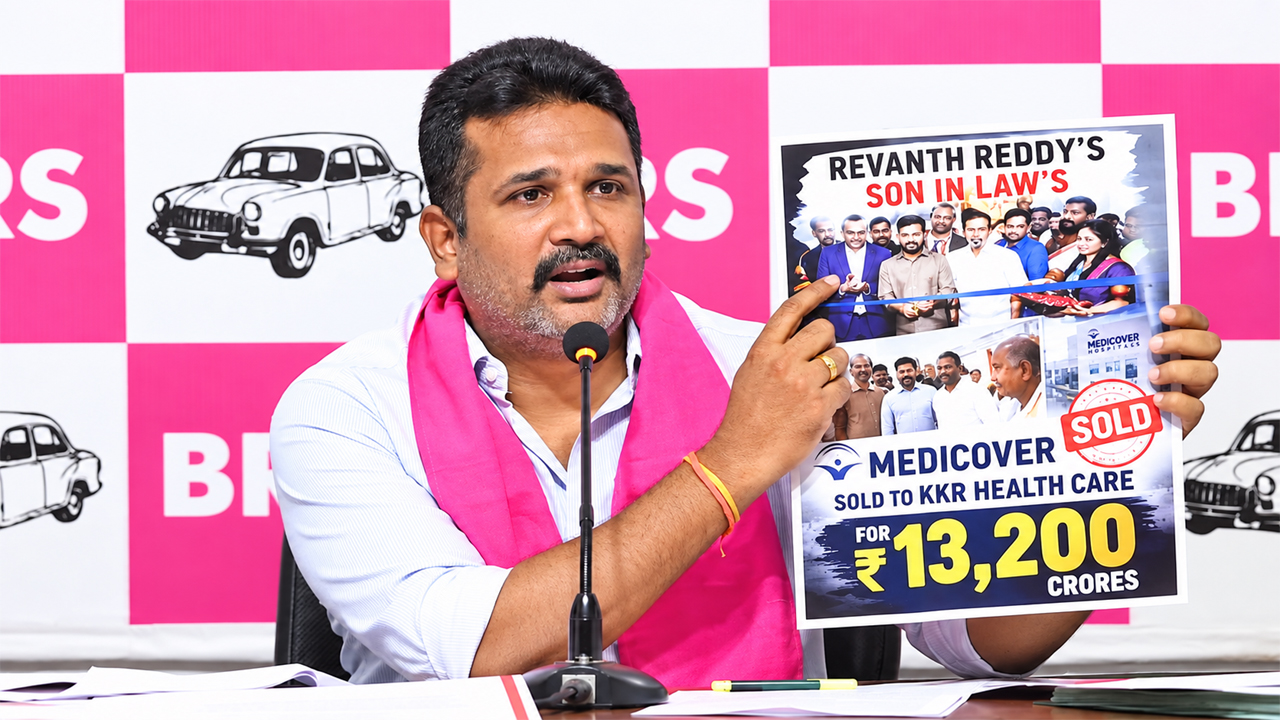 Revanth Reddy | అనుముల ఫ్యామిలీ 50 వేల కోట్ల దోపిడీ.. రెండున్నరేండ్లలో అనూహ్యంగా పెరిగిన ఆస్తులు: మన్నె క్రిశాంక్‌