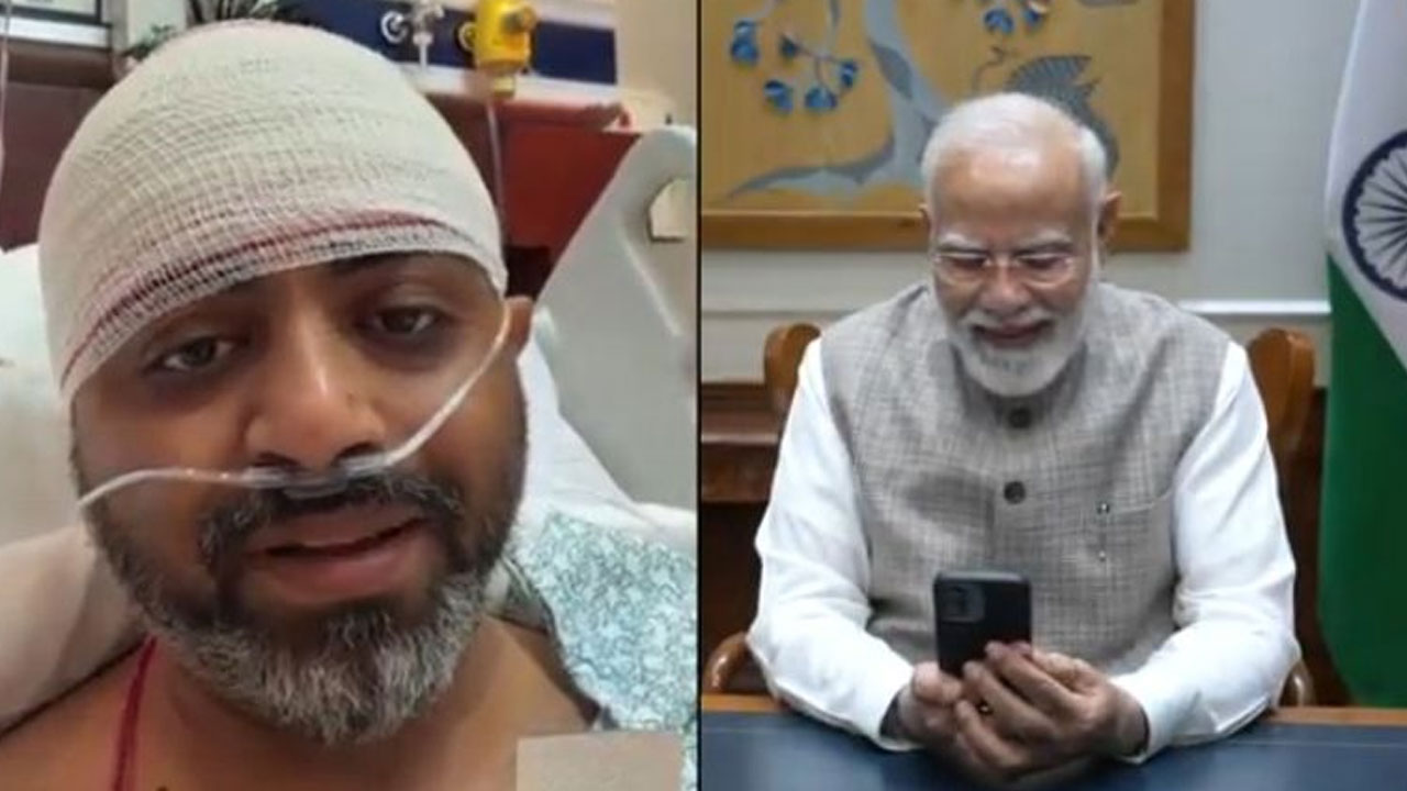 PM Modi: మ‌చ్చ‌ర్‌తో మోదీ వీడియో కాల్‌.. హ‌నుమాన్ చాలీసా స్మ‌రించిన‌ట్లు చెప్పిన పైల‌ట్‌.. వీడియో