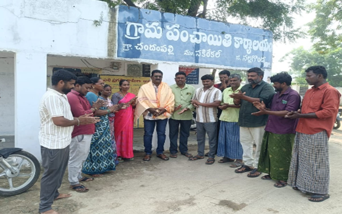 చందంపల్లి పంచాయతీ కార్యదర్శిగా కే ఎన్.చారి బాధ్యతల స్వీకరణ